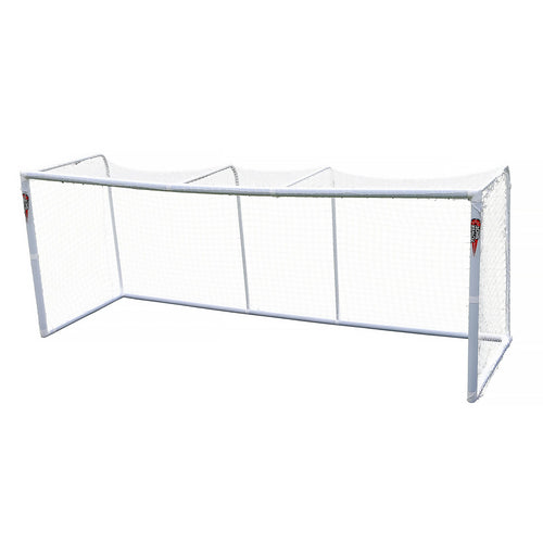 STADIUM Modular football goal - 4m x 1.5m and 3m x 1.5m - uPVC - White Powershot