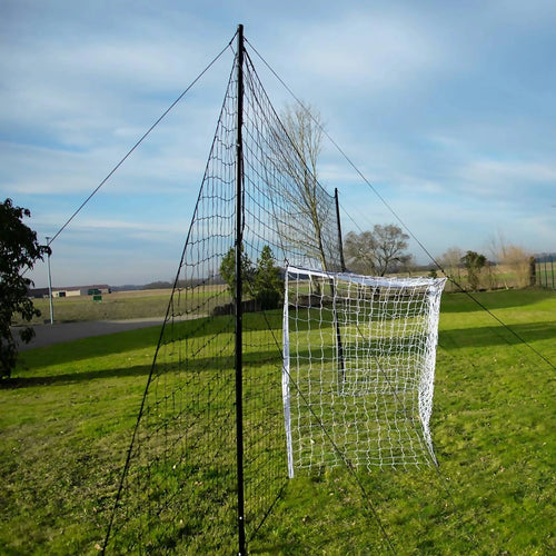 Football goal - 3.7m x 1.8m - with integrated protective net - 6.5m x 3m Powershot