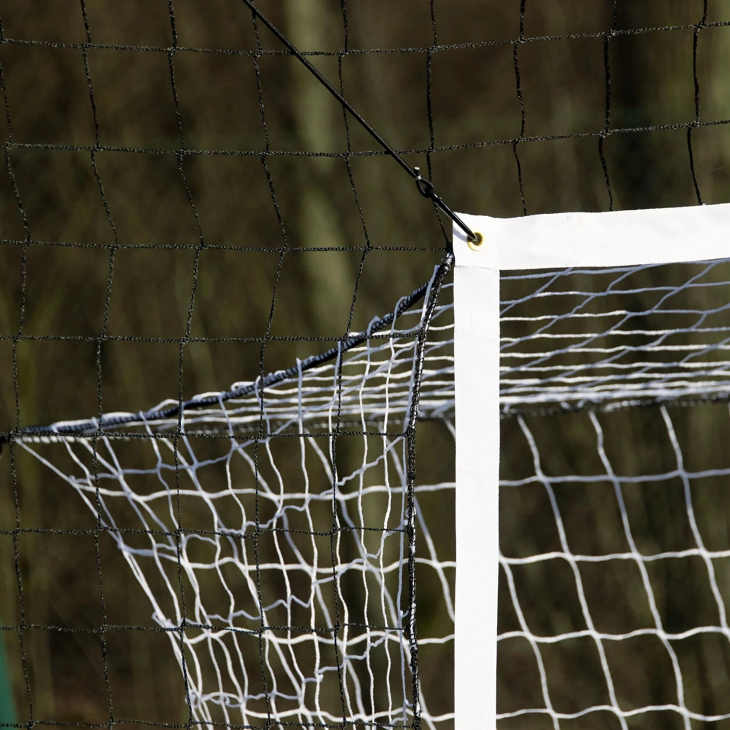 Football goal - 3.7m x 1.8m - with integrated protective net - 6.5m x 3m Powershot
