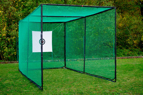 Portería de golf: estructura y red de 6 x 3 x 3 m (abierta en el lado de 3m)