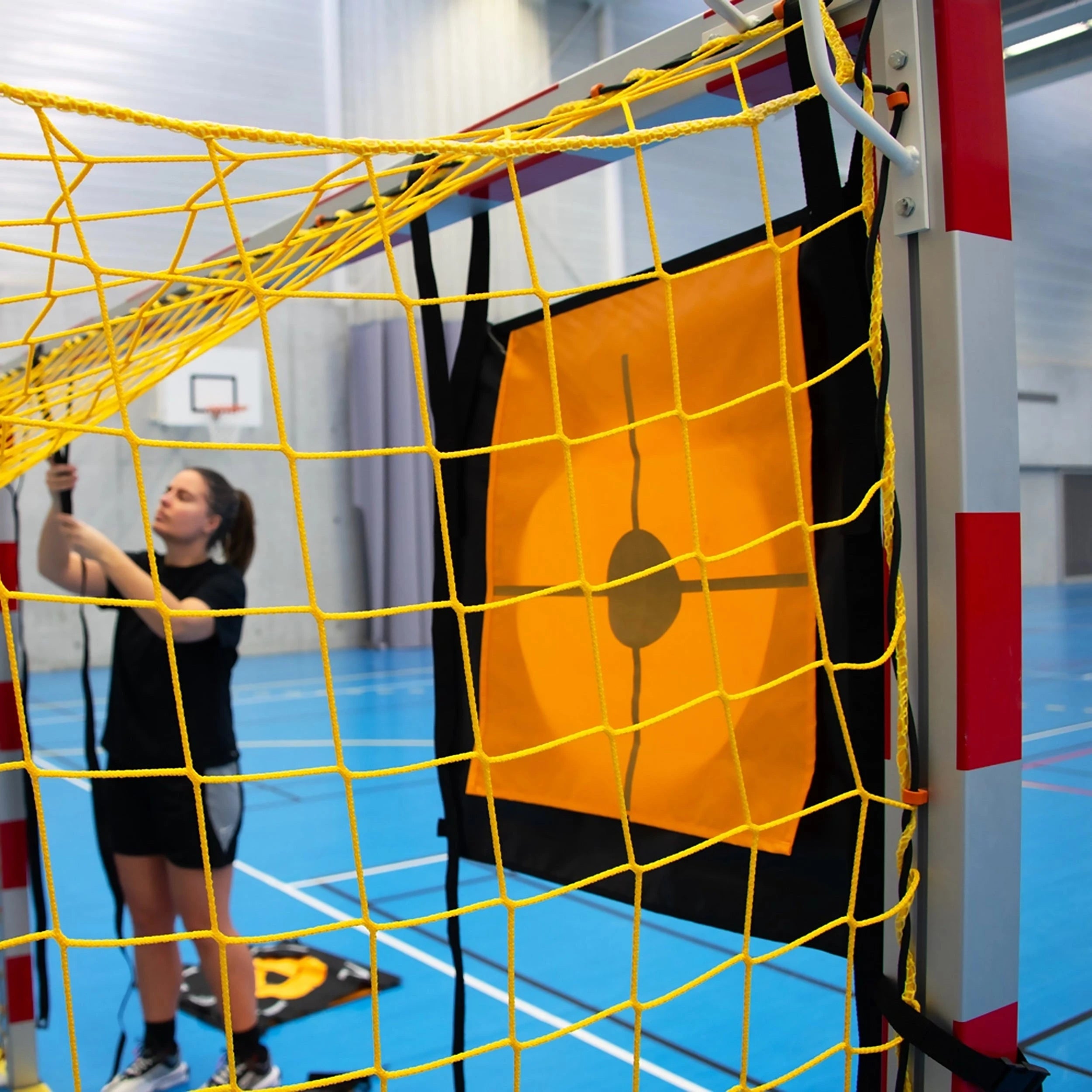 Juego de 2 objetivos de balonmano ajustables