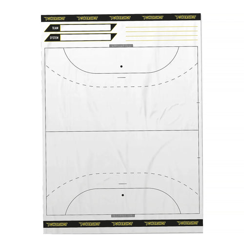 Rollo de hojas tácticas para balonmano - Cancha completa