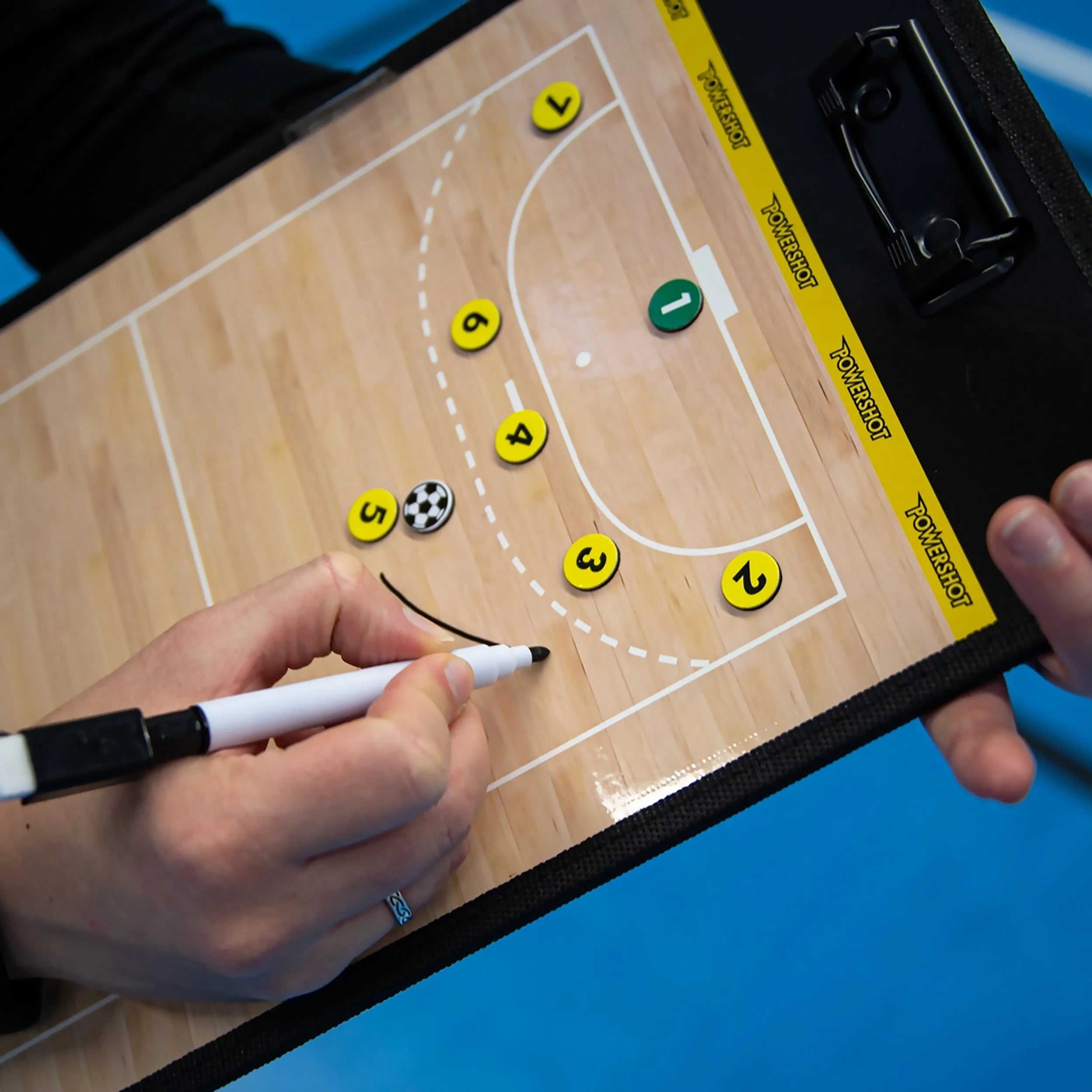 Pizarra o tablero táctico magnético 35 x 20 cm - Balonmano