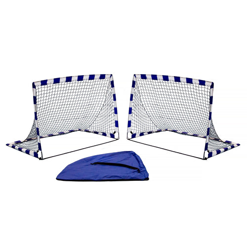 Par porterías balonmano desplegables POP UP 1,8 x 1,2m