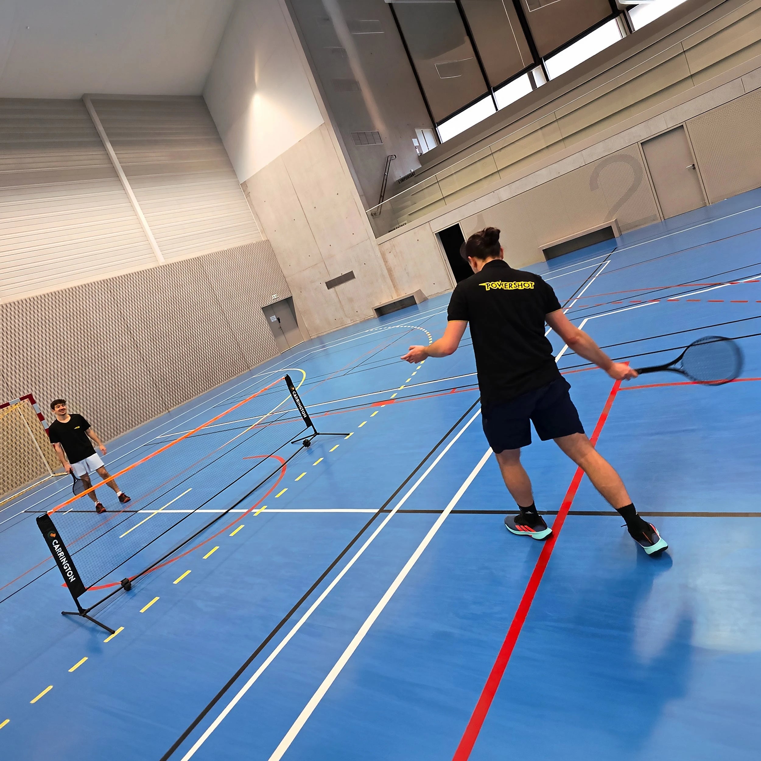 Children's tennis set with 54cm rackets and carry net Powershot