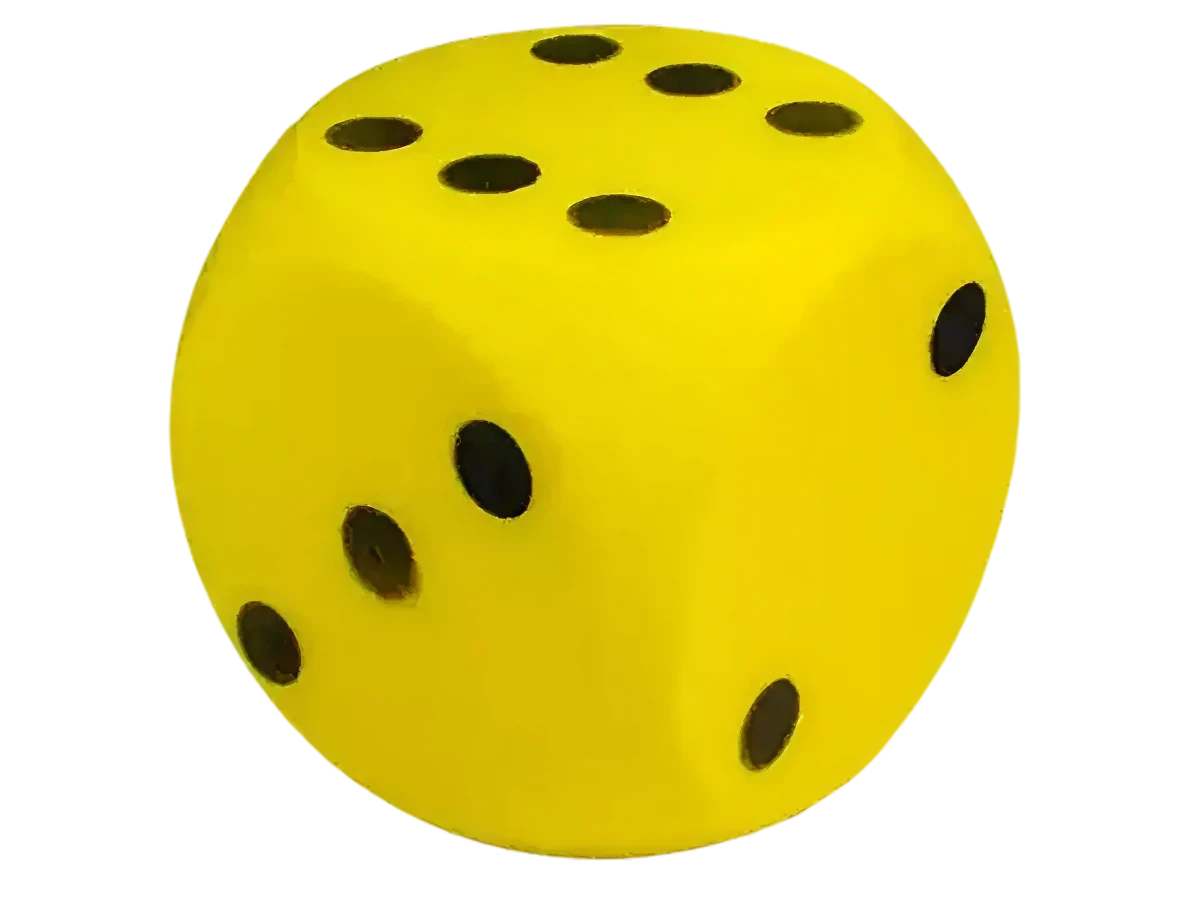 Dados gigantes de espuma