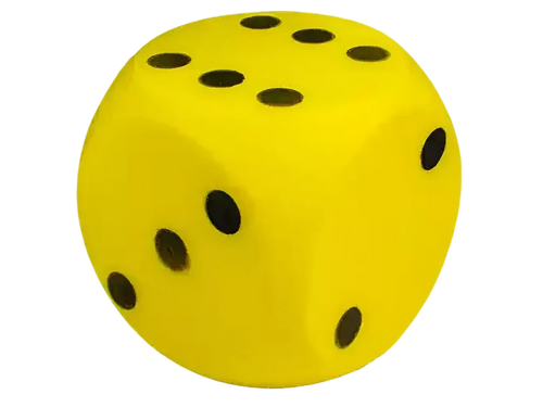 Dados gigantes de espuma