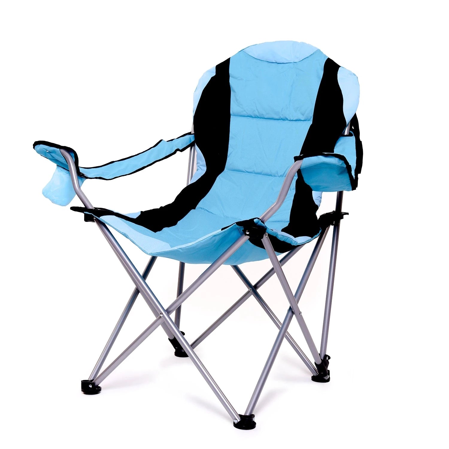 Padded camping chair with cup holder and carry bag Powershot