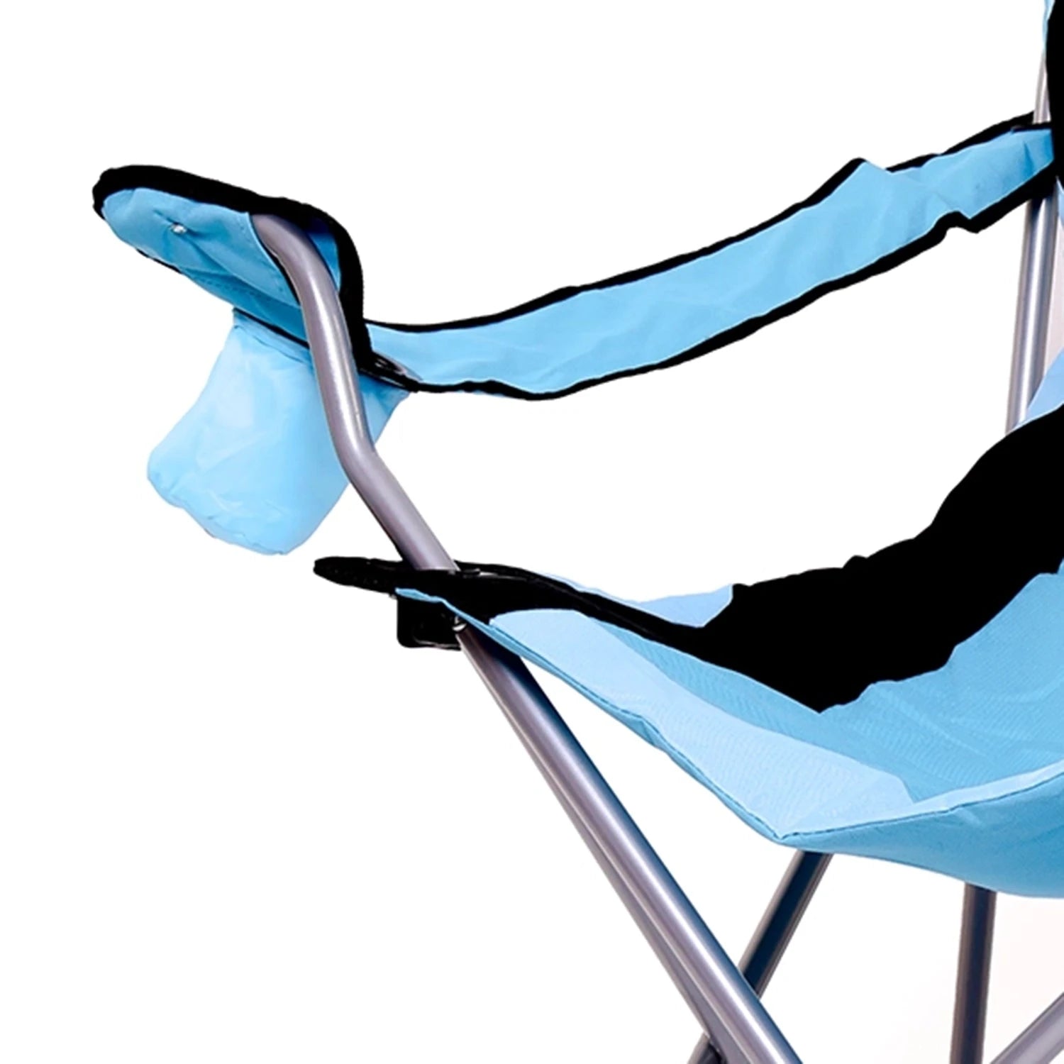 Padded camping chair with cup holder and carry bag Powershot
