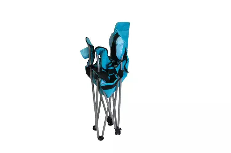 Set of 2 padded camping chairs with cup holder and carry bag Powershot