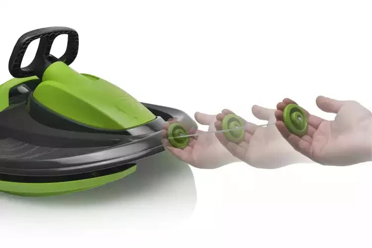 Snow Sled with Retractable Tow Cable for Kids and Adults Powershot