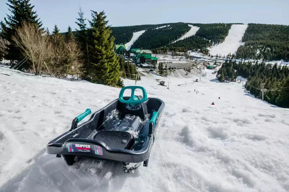 Designer sled with steering wheel Powershot