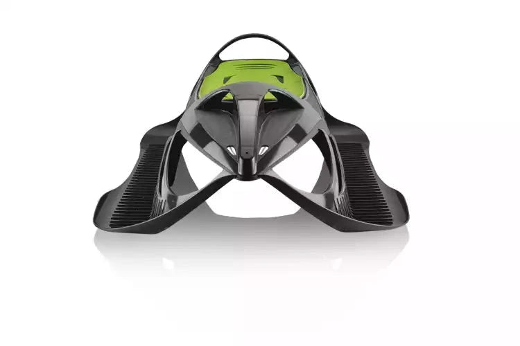 Snow Glider Futuristic Steerable Sled with Steering Wheel Powershot