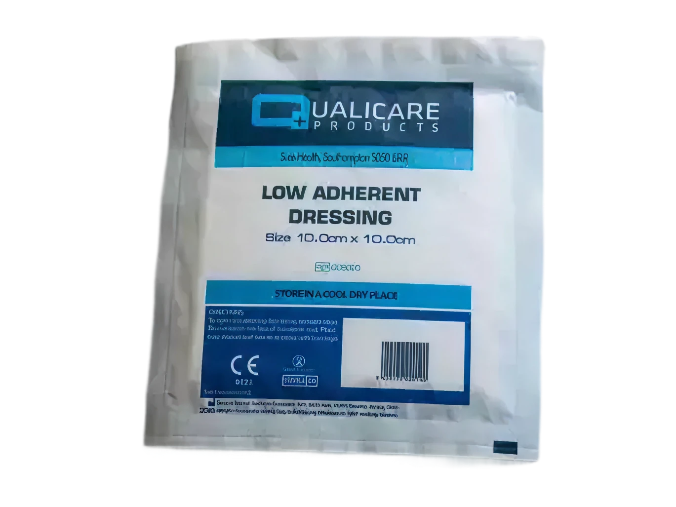 100 Low-Adhesion Sterile Dressings - 10cm x 10cm Powercare