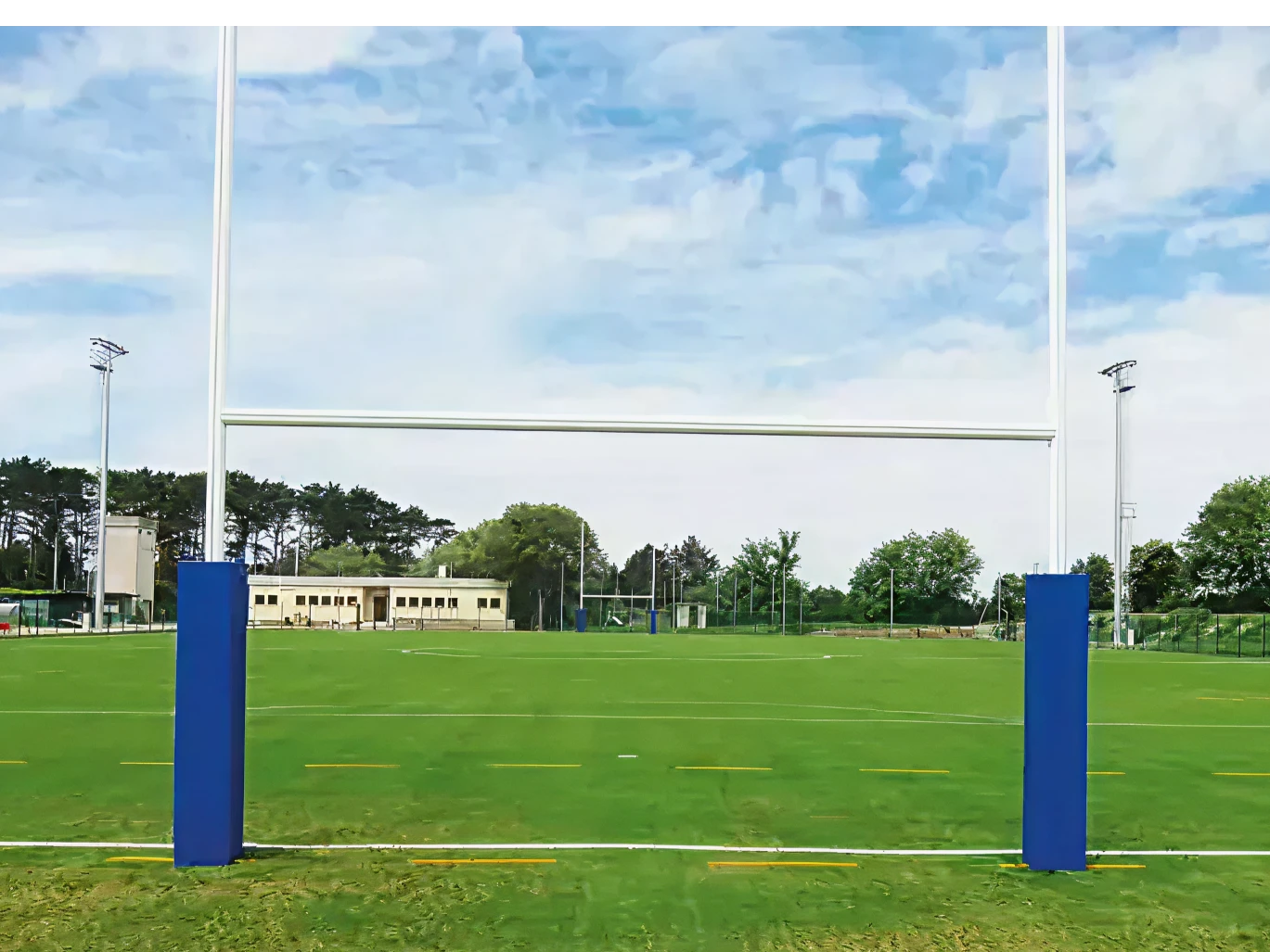 Professional Aluminium Rugby Posts - 10m height Powershot