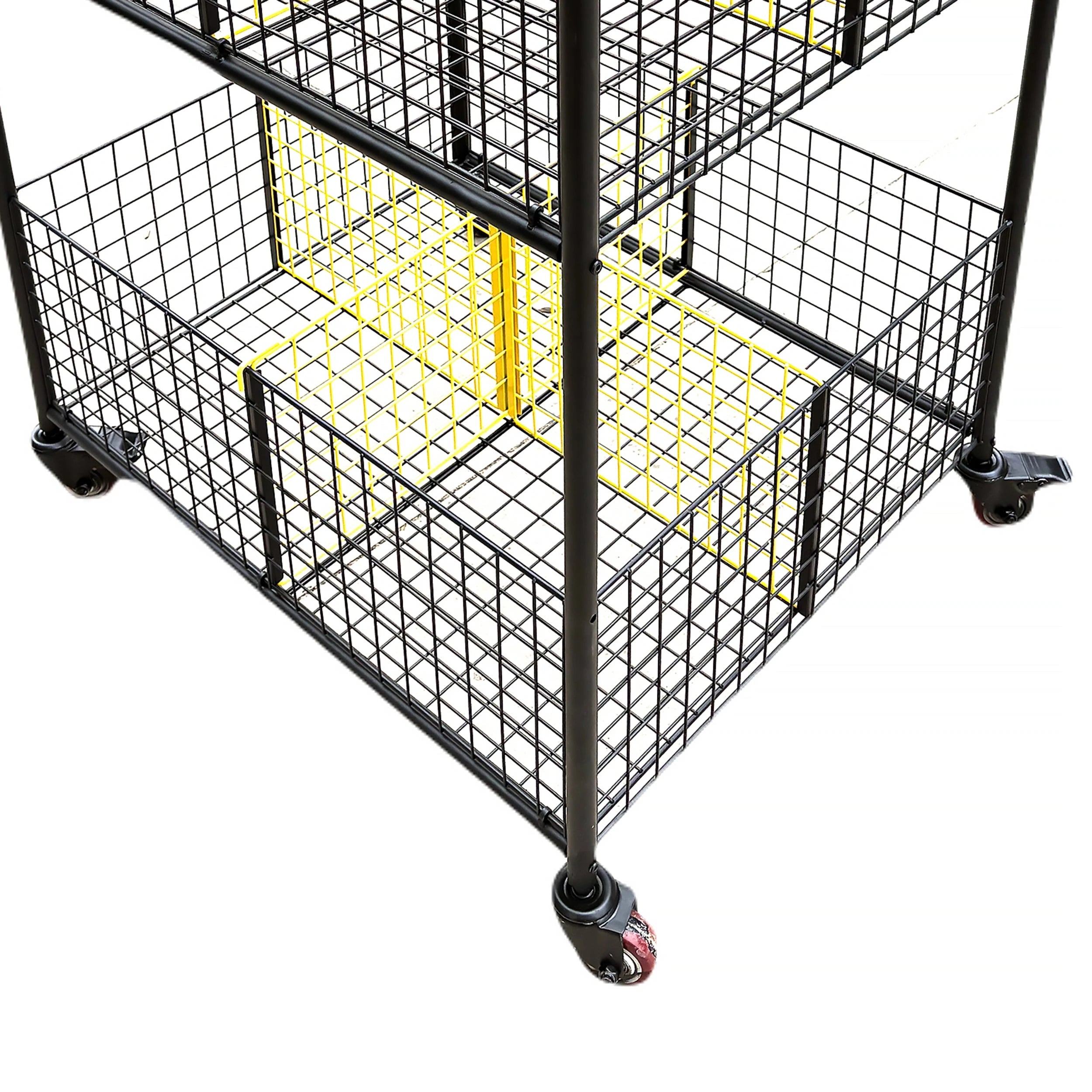 Storage cart with castors and sections - 120cm x 84cm x 70cm Powershot