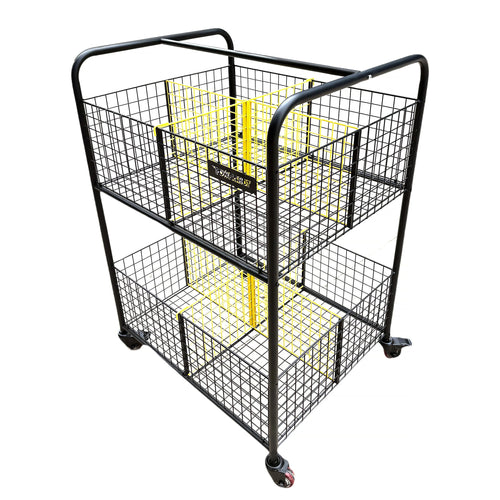 Storage cart with castors and sections - 120cm x 84cm x 70cm Powershot
