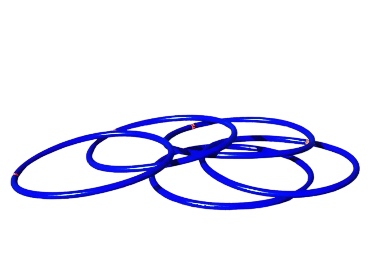 Set of 5 round coordination hoops diameter - 45cm netsportique