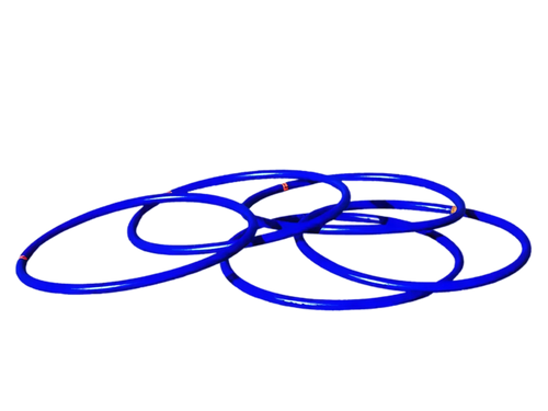 Set of 5 round coordination hoops diameter - 45cm netsportique