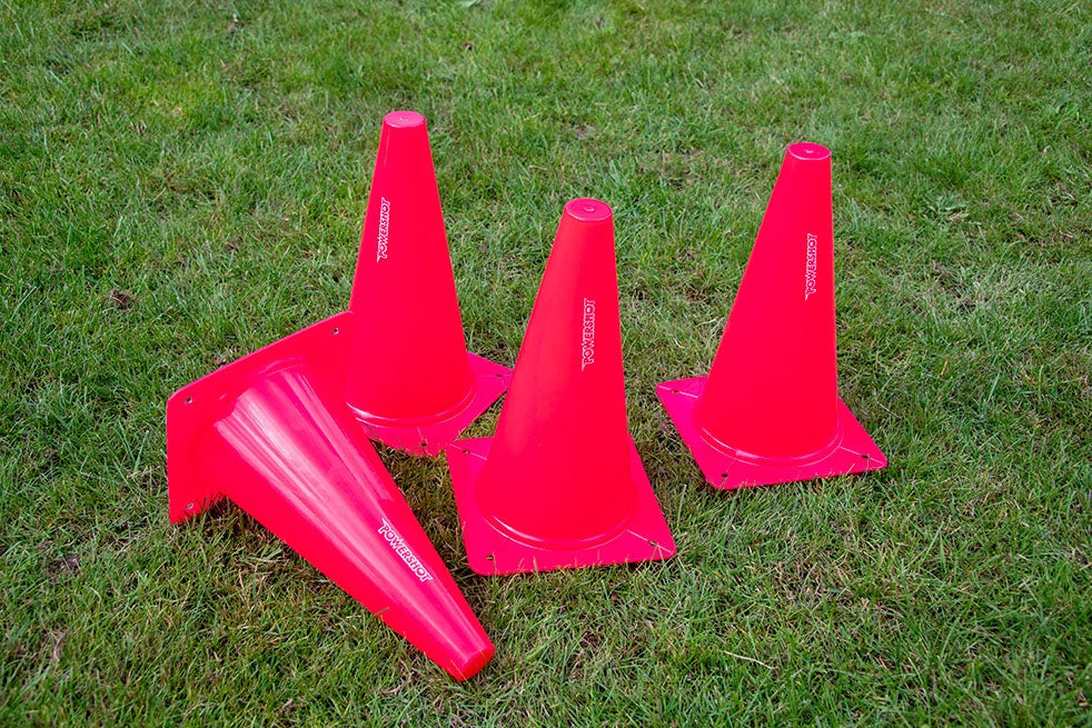Juego de 4 conos delimitadores - 30 cm