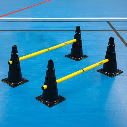 Set of 4 agility cones with bars Powershot