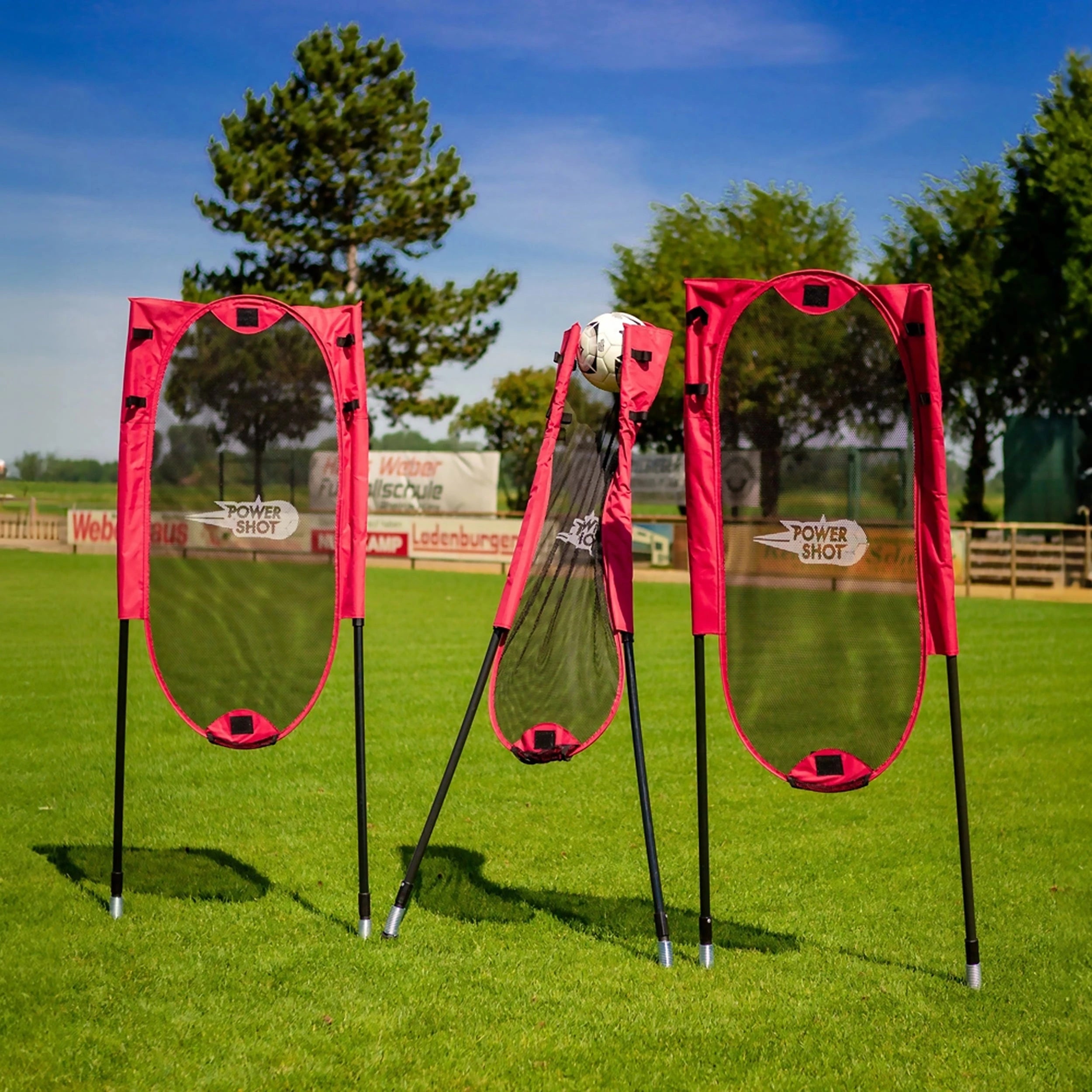 Kit of 3 flexible and foldable free kick dummies Powershot