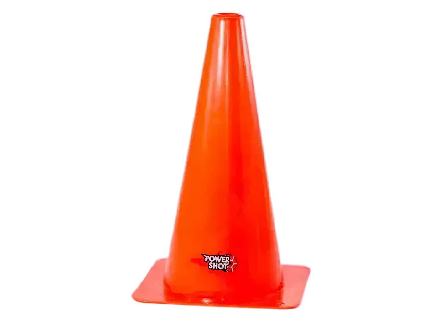 Set of 4 High-Visibility Training Cones - 38cm - Orange Powershot