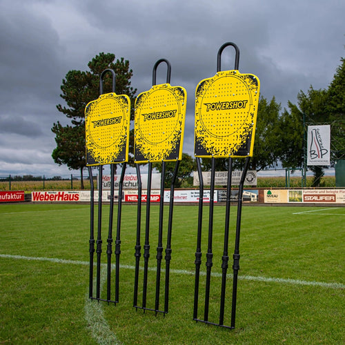 Kit of 3 steel defensive dummies with storage bag Powershot
