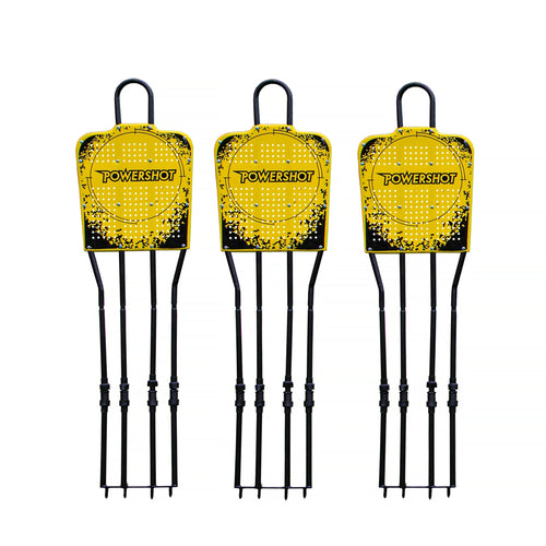 Kit of 3 steel defensive dummies with storage bag Powershot