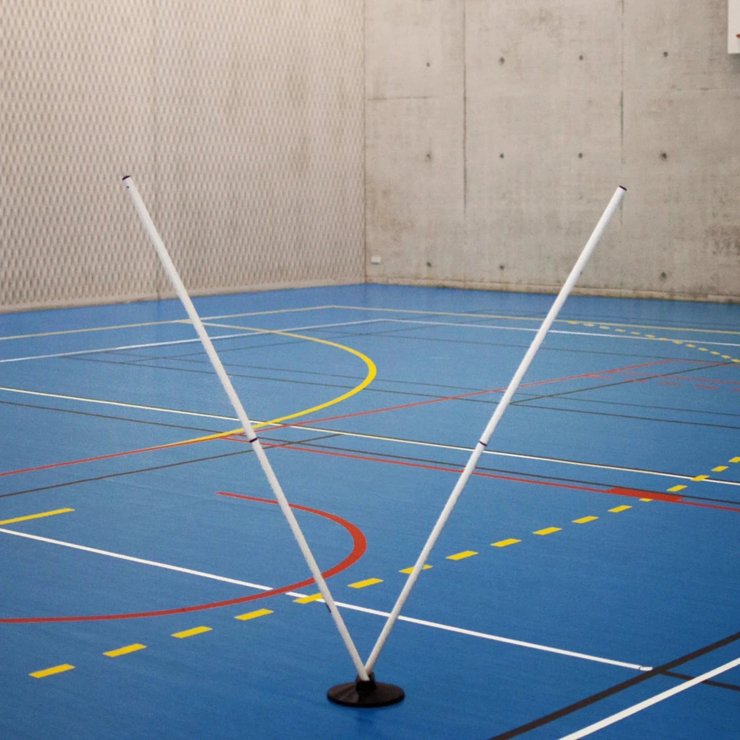 3 hole rubber base with angle for slalom posts Powershot