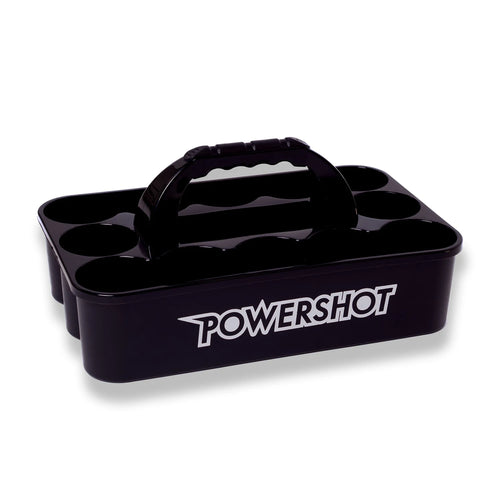 Bottle carrier holds up to 12 bottles Powershot