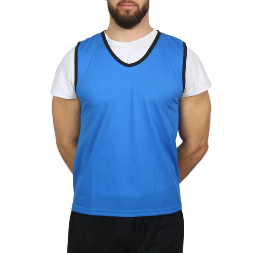 Coloured training bib blue full mesh - Kid Powershot