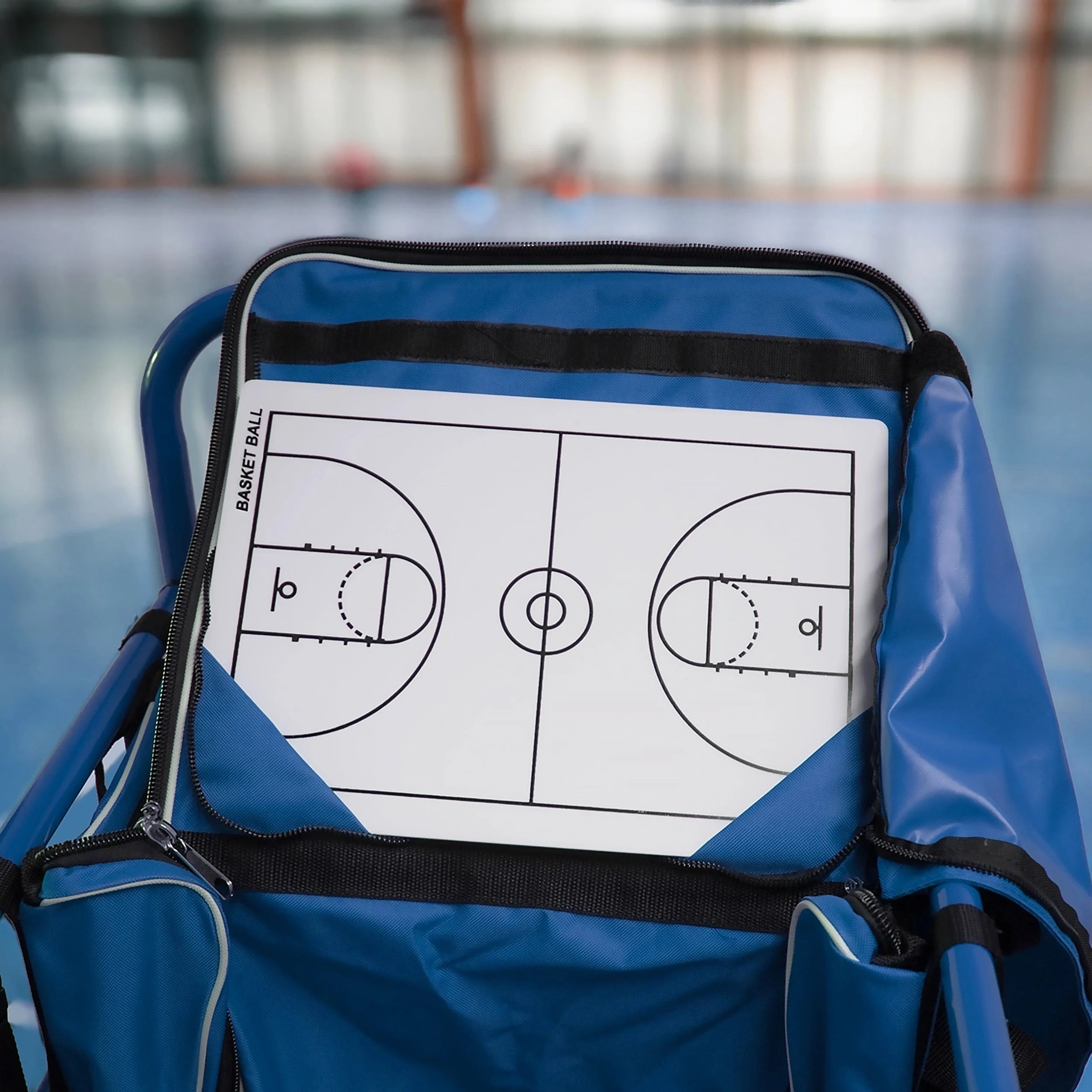 Basketball Equipment Cart with Bib Storage Bag Powershot