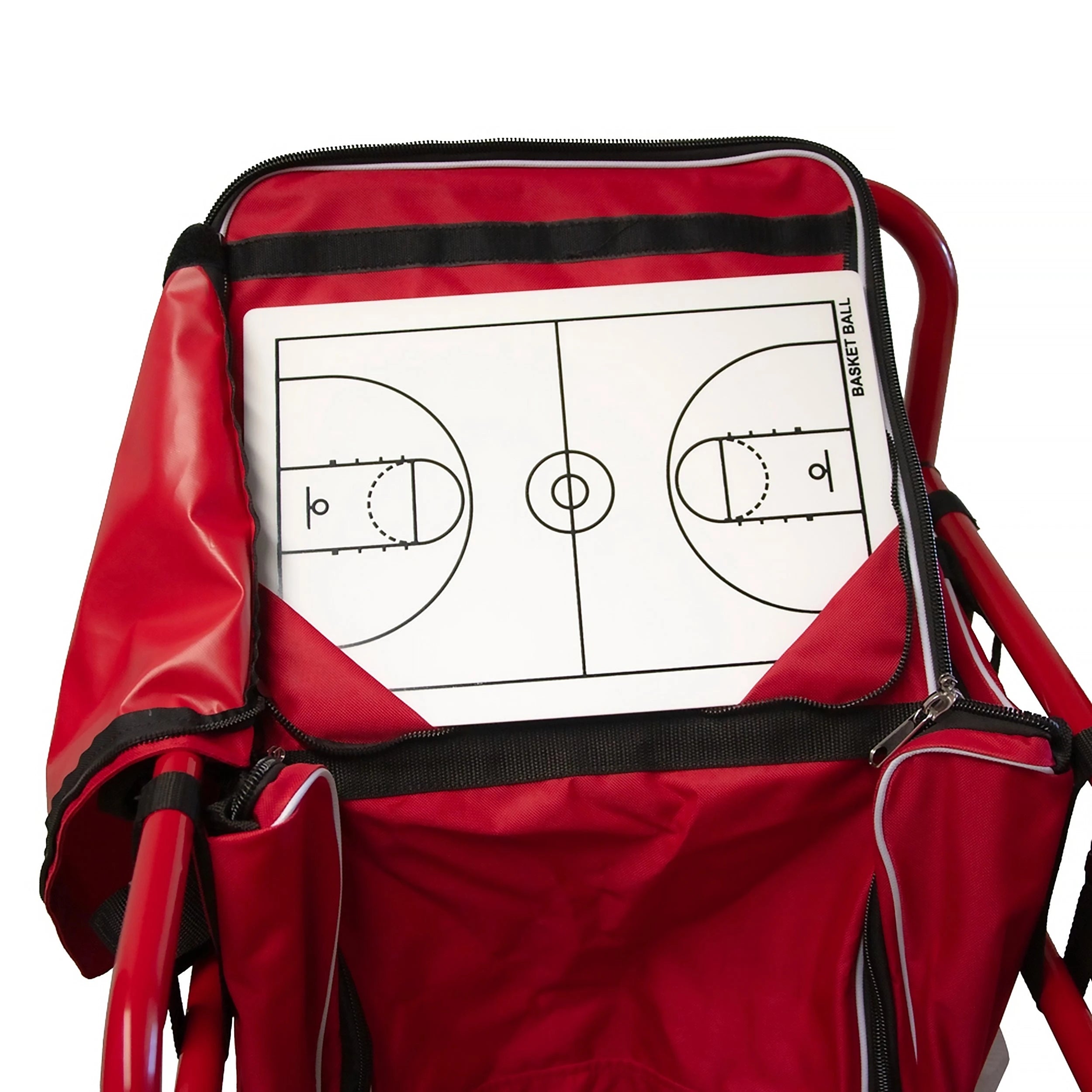 Basketball Equipment Cart with Bib Storage Bag Powershot