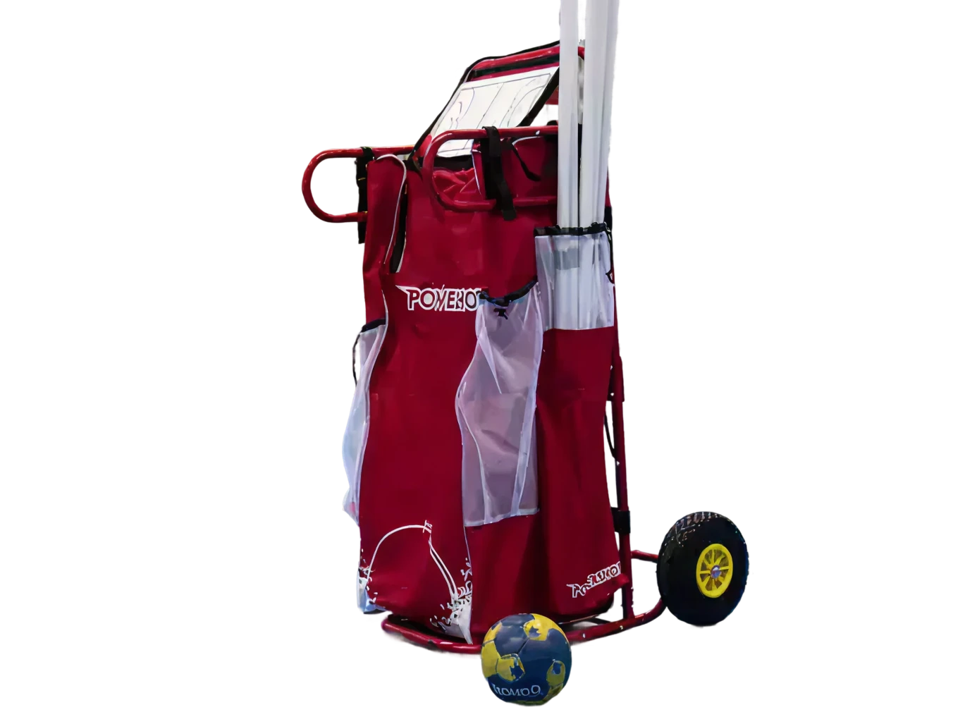 Robust transport cart for balls and training equipment Powershot