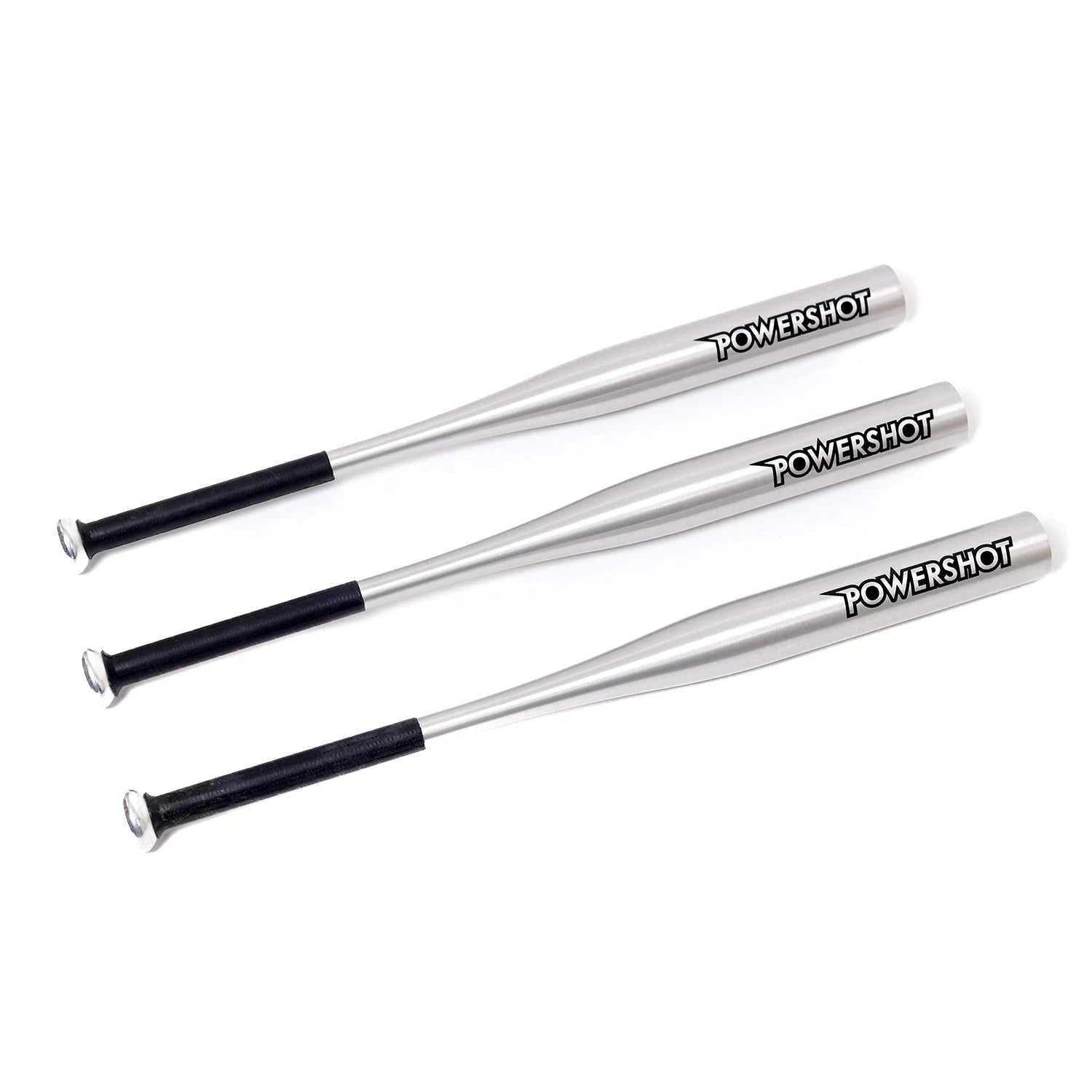 Kit of 3 aluminium baseball bats and balls with bases Powershot