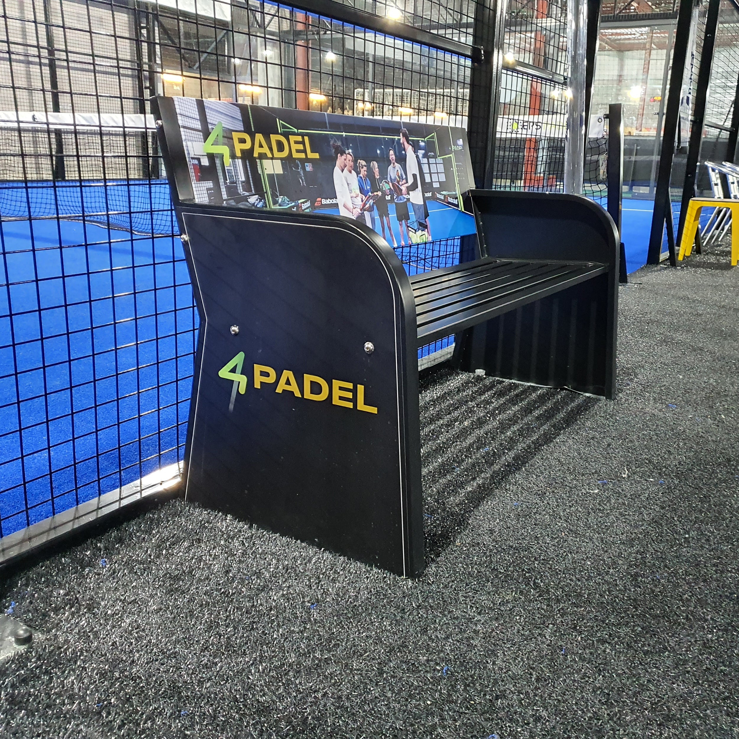 Advertising Tennis Court Bench – Steel Carrington