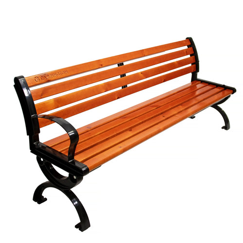 Tennis bench with backrest - 180 cm Carrington