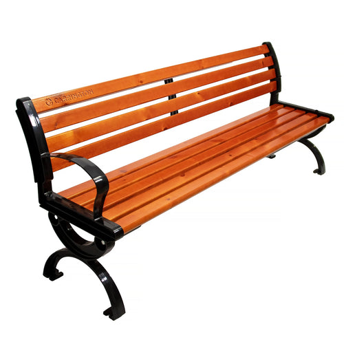 Tennis bench with backrest - 150 cm Carrington
