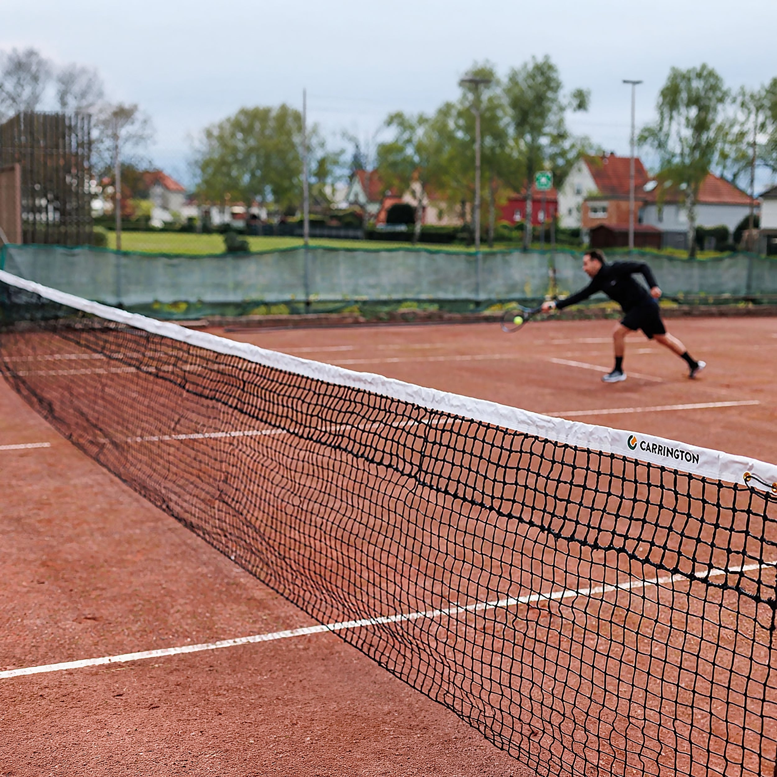 Expert 3.5mm tennis net double mesh clay special - 12.70m x 1.05m Carrington