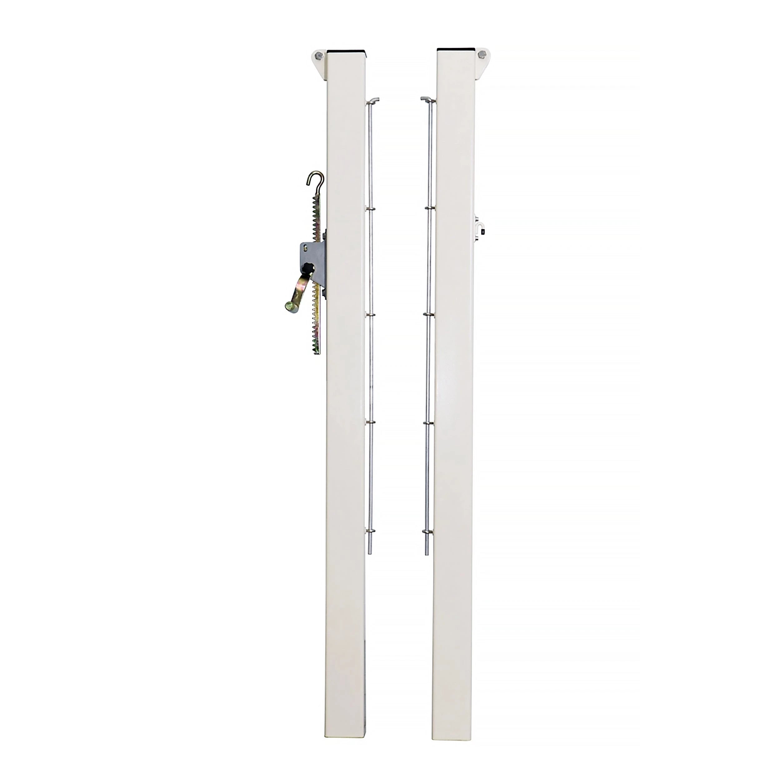 Pair of square tennis posts with steel sheaths - 80mm x 80mm Carrington
