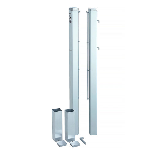 Socketed square tennis posts - 80mm x 80mm Carrington