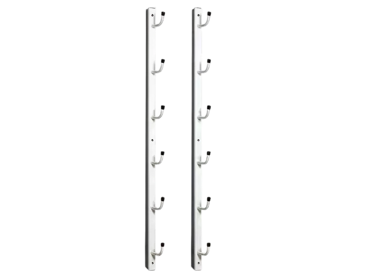 Wall-Mounted Volleyball Post Storage Rack Netsportique