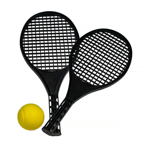 Children's tennis set with 41cm rackets and carry net Powershot