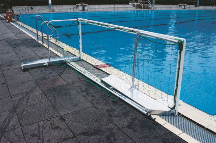 Juego de porterías de waterpolo plegables y flotantes