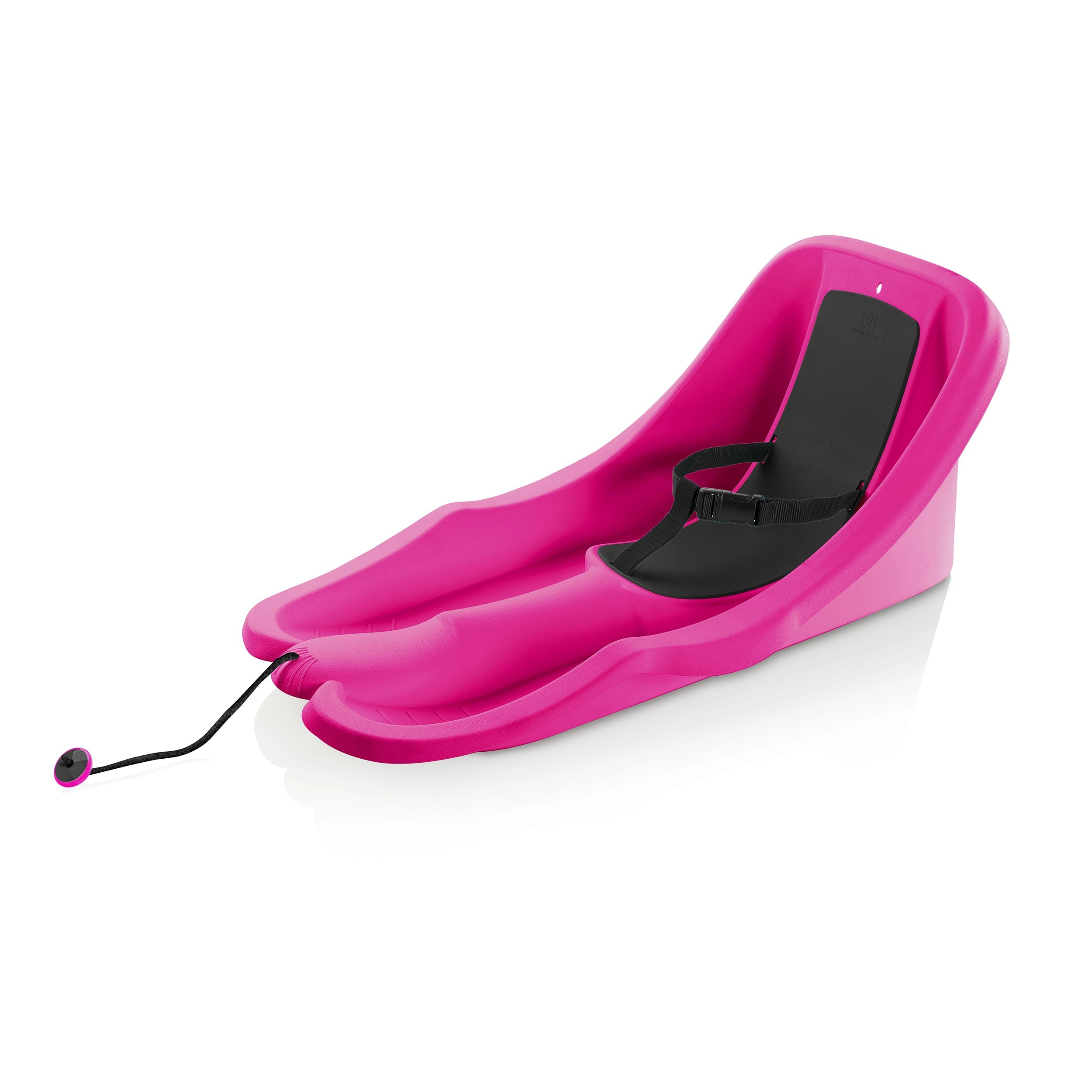 Baby sled with safety harness and pull rope Powershot