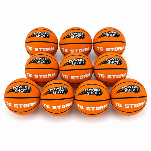 Lote de 10 balones de baloncesto Storm T6 - Bomba y bolsa GRATIS