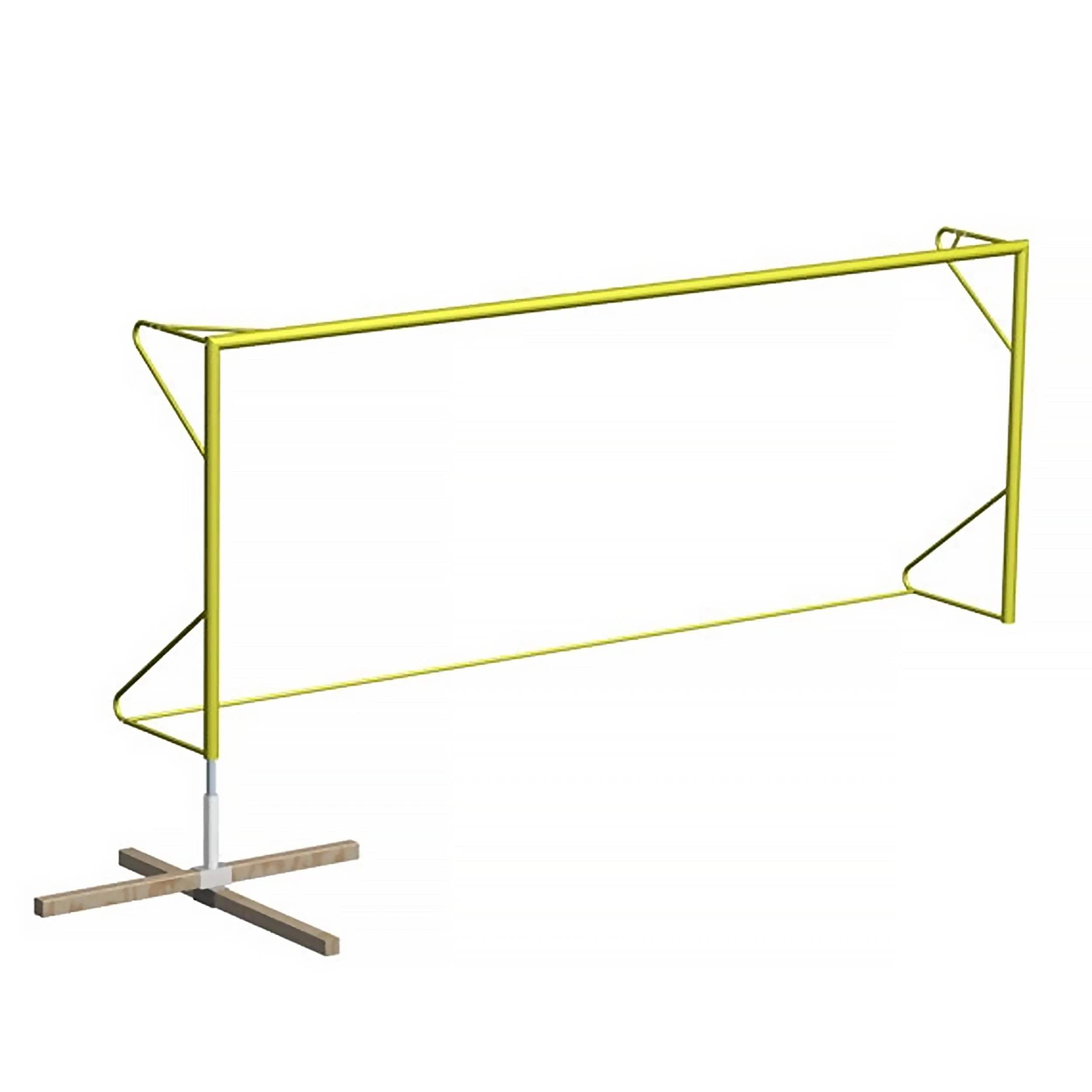 Pair of beach football goals to seal - 5.5m x 2.2m with steel sleeves Powershot