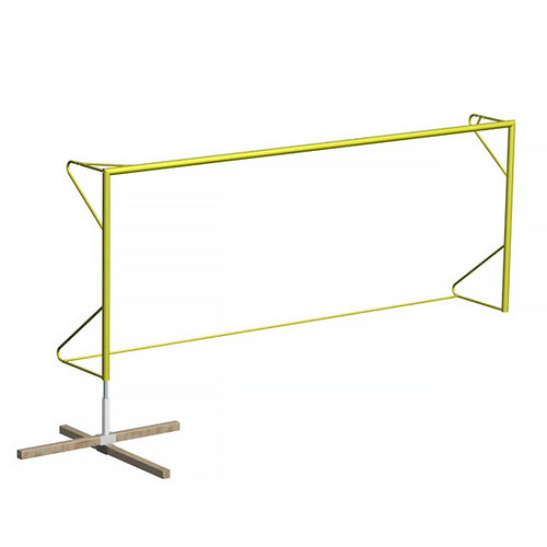 Pair of beach football goals to seal - 5.5m x 2.2m with steel sleeves Powershot