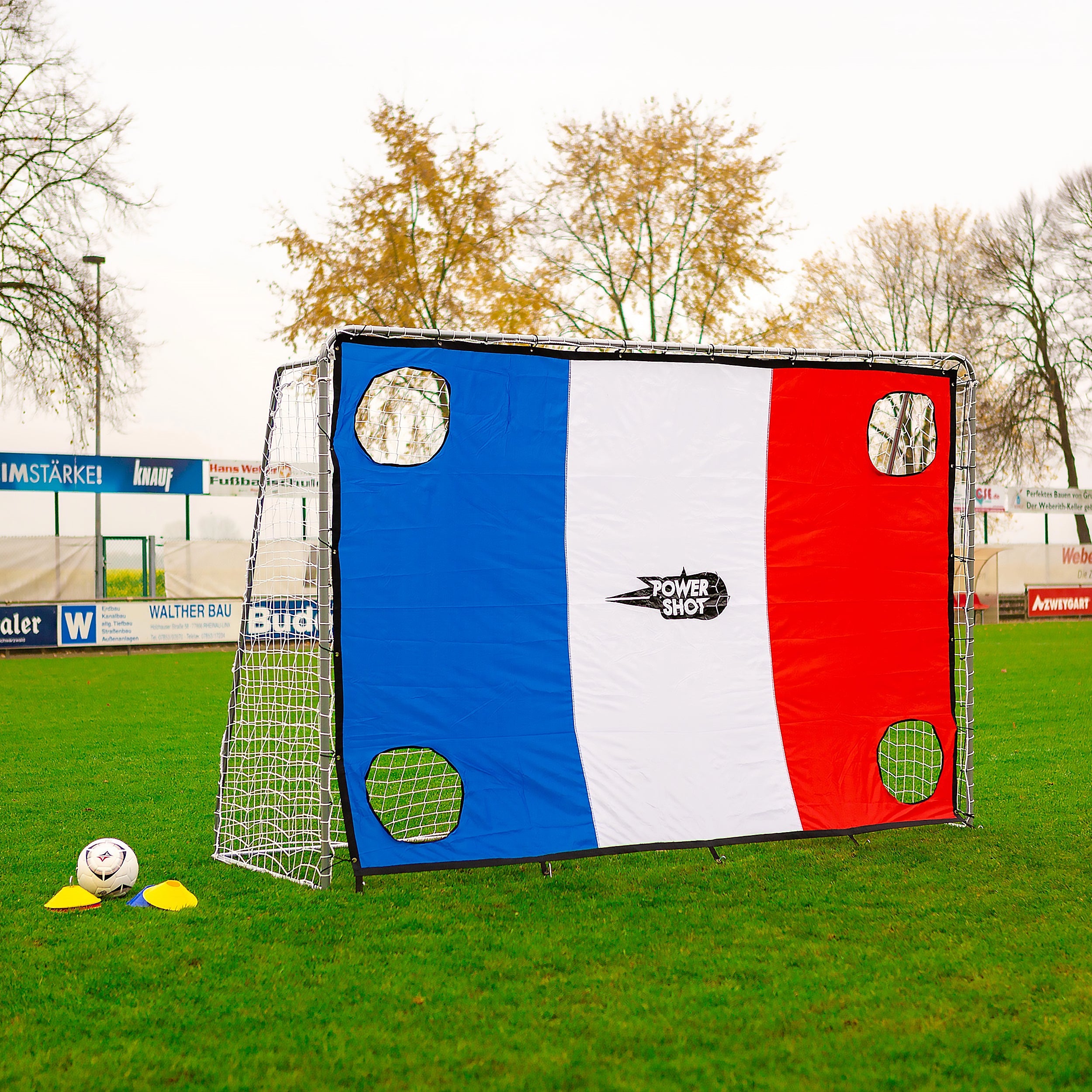 Shooting wall with flag - 3m x 2m Powershot